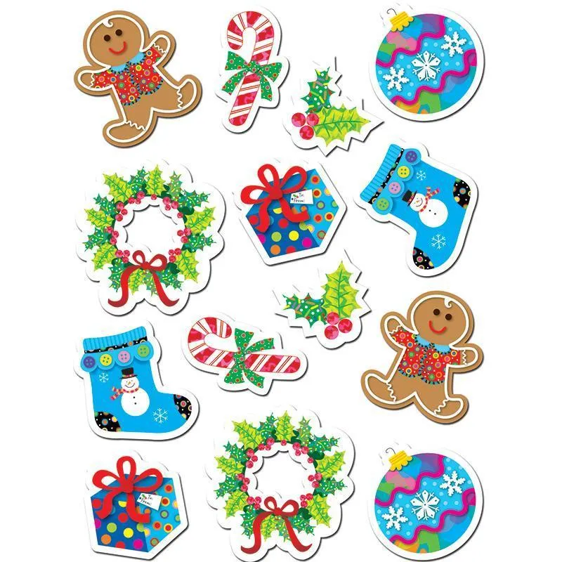 (10 Pk) Winter Holiday Stickers