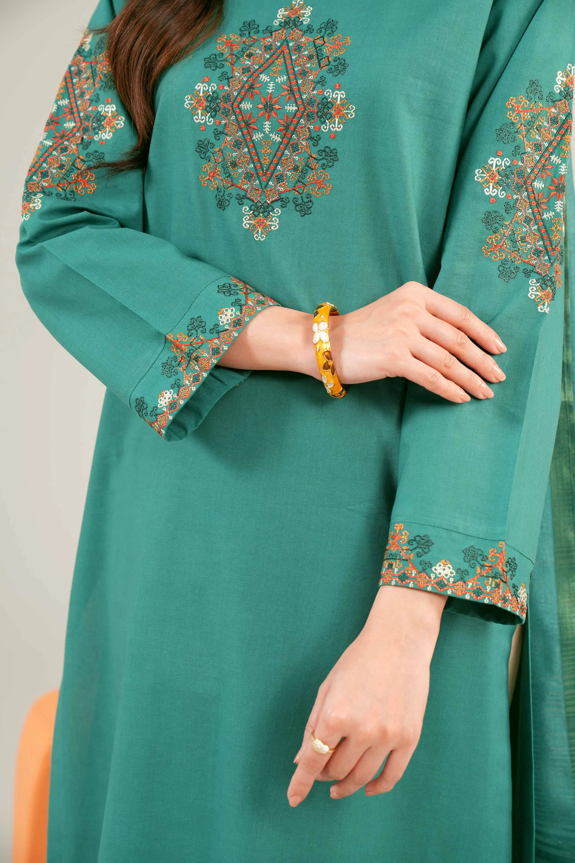 2 Piece - Embroidered Suit - PE24-77