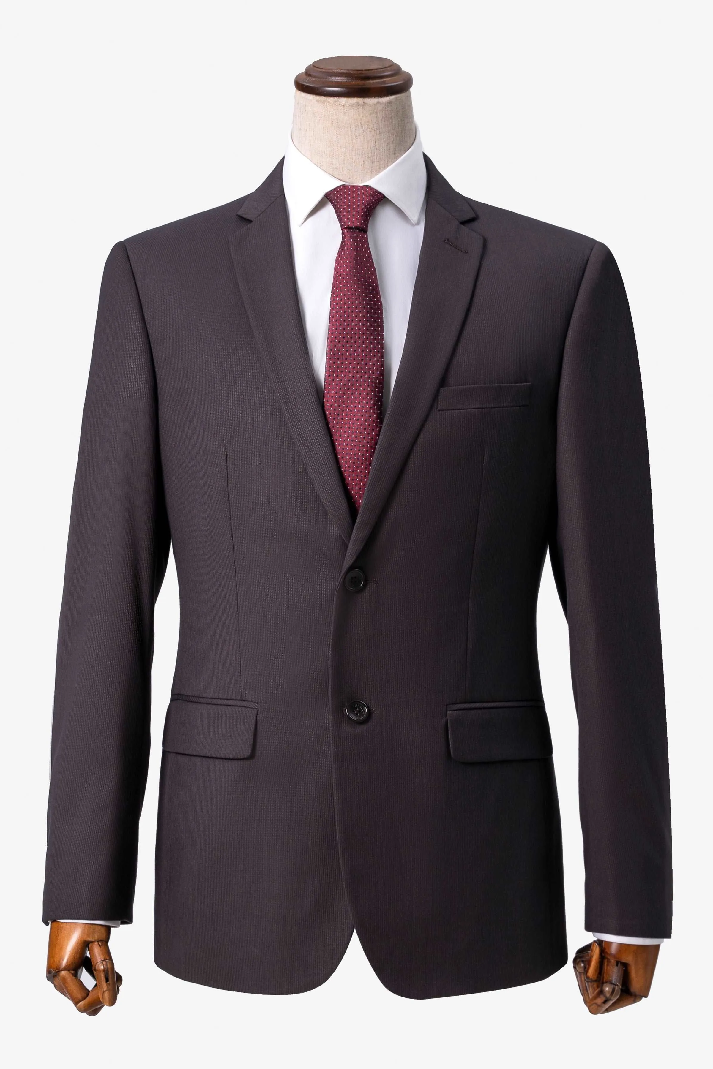 2 PIECE SUIT CLASSIC FIT BROWN