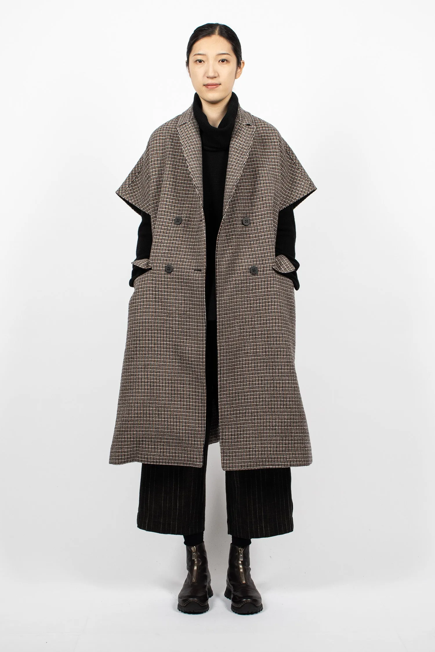 45_35 Wool Sleeveless Coat Check