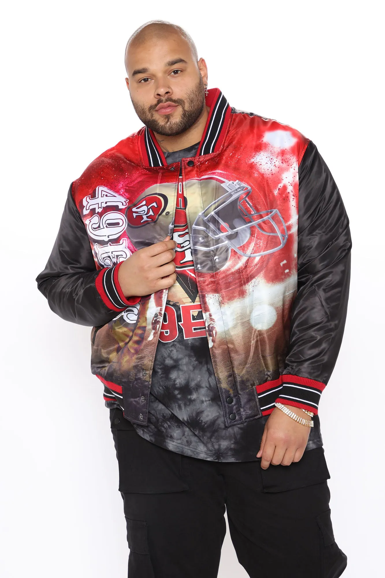 49ers Bomber Jacket - Red/combo