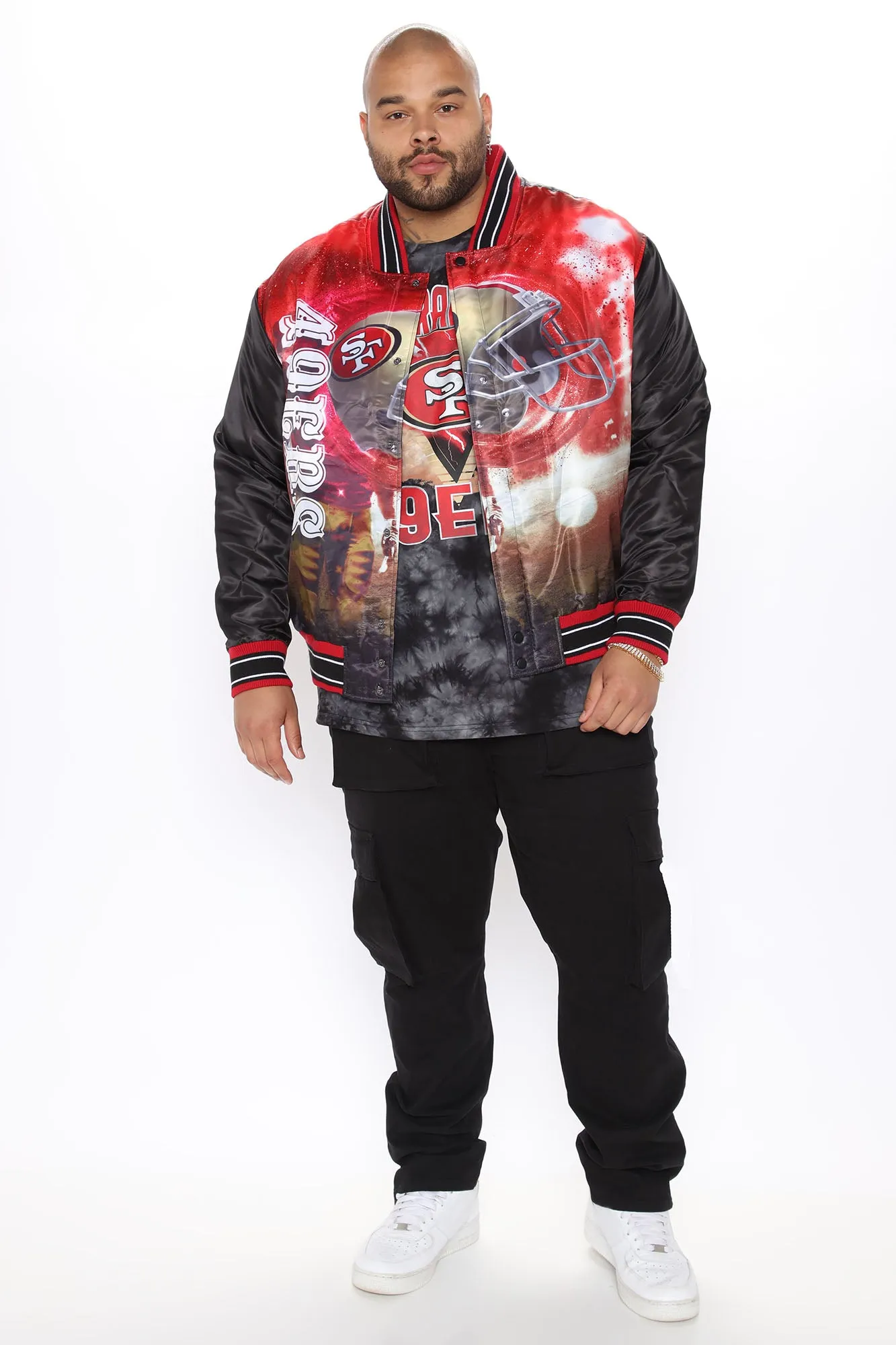 49ers Bomber Jacket - Red/combo