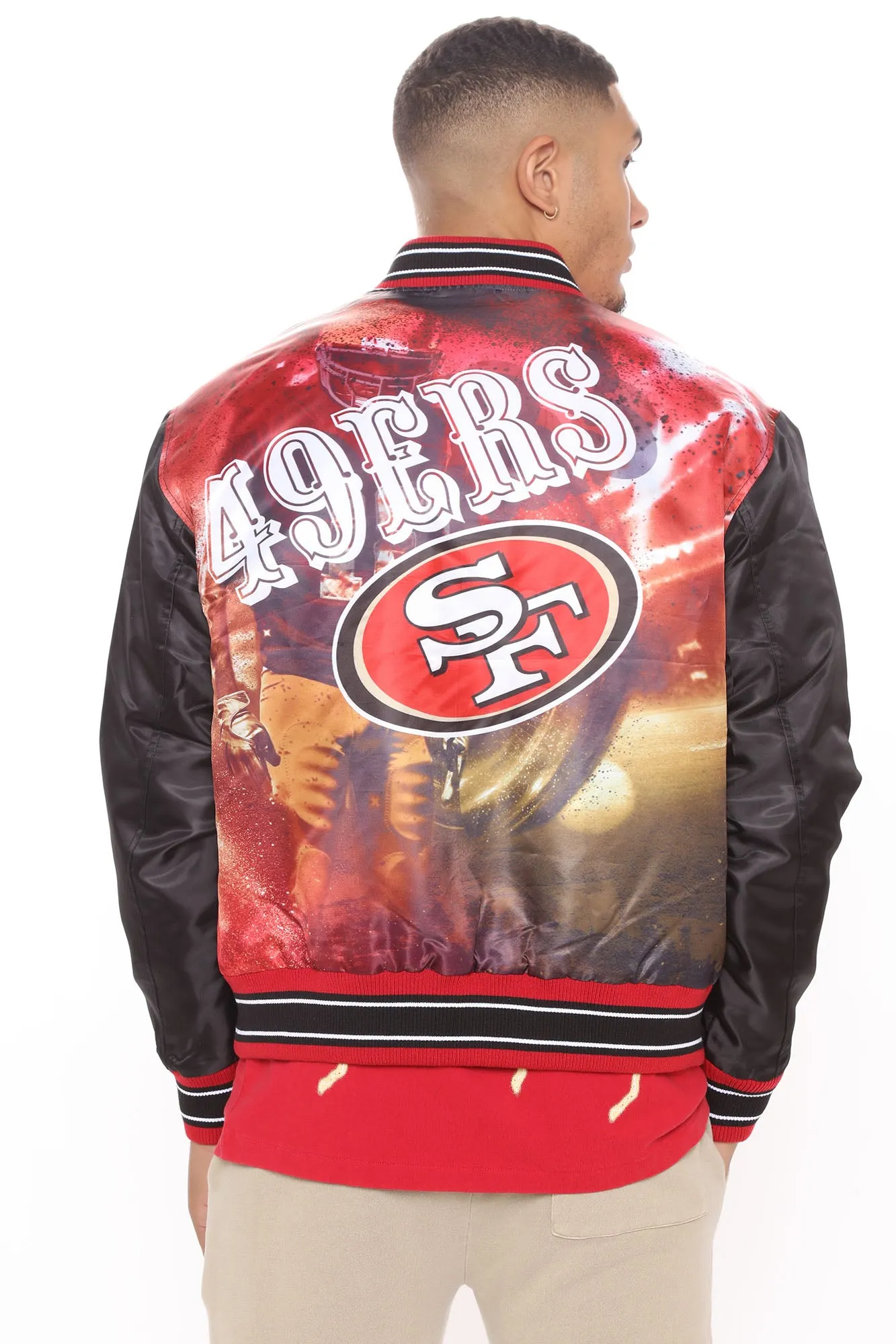 49ers Bomber Jacket - Red/combo