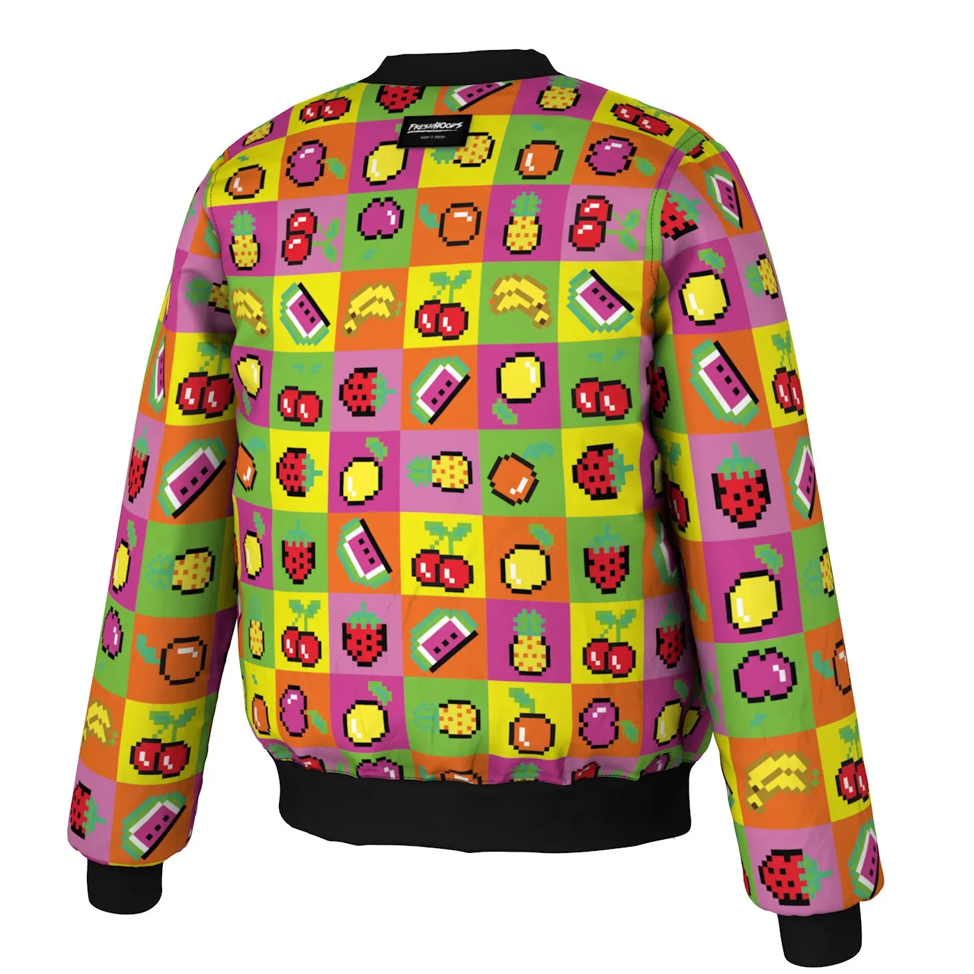 8bit Fruits Bomber Jacket