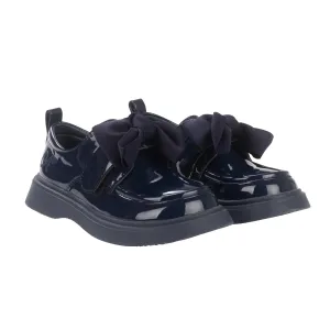 A DEE - Back To School Mary Bow Shoe - Navy