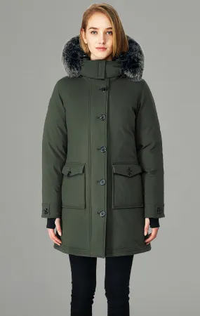 Premium Quality Womens Goose Down Parka for Extreme Cold, Designed in Aberdeen