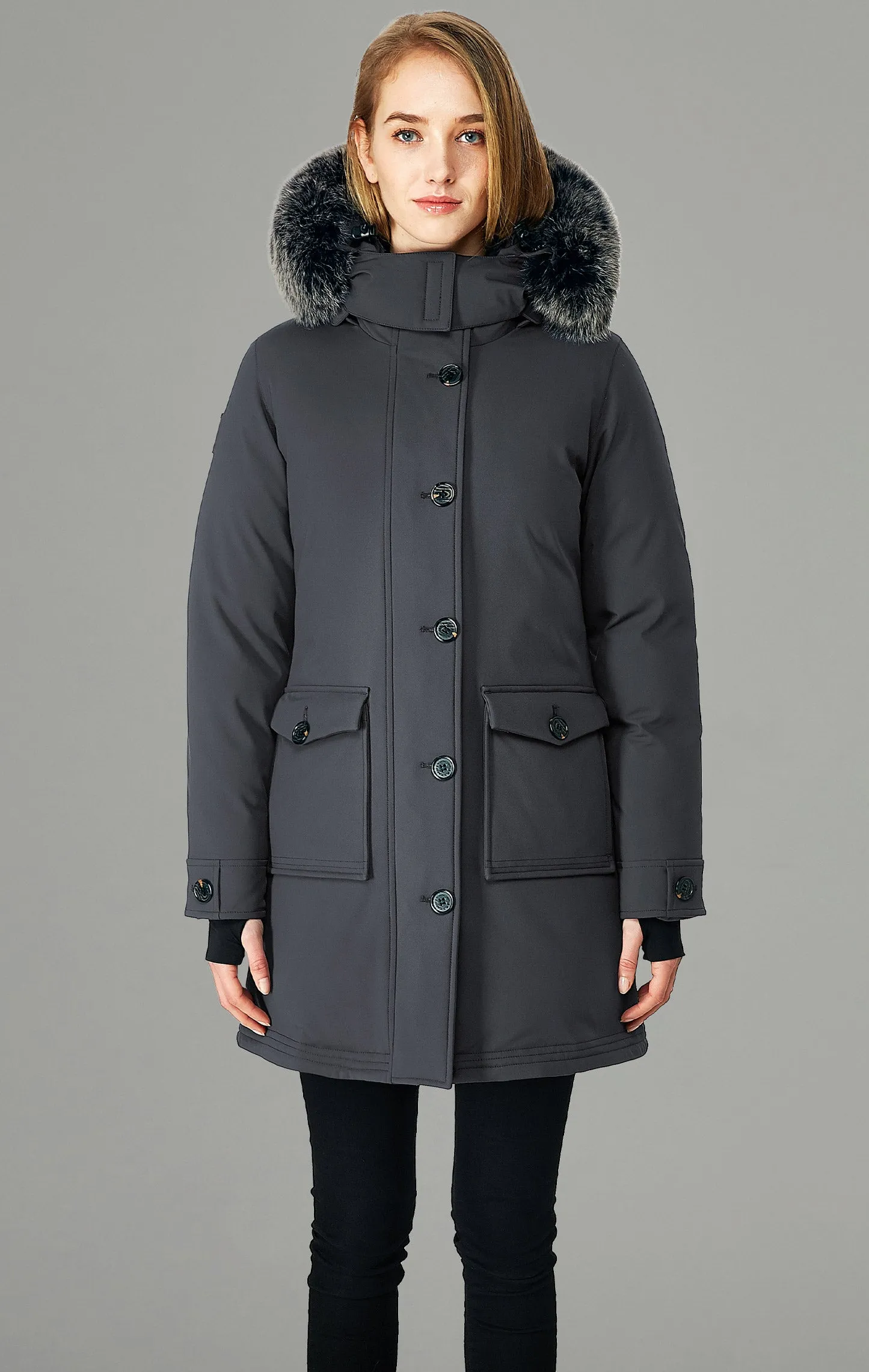 Premium Quality Womens Goose Down Parka for Extreme Cold, Designed in Aberdeen