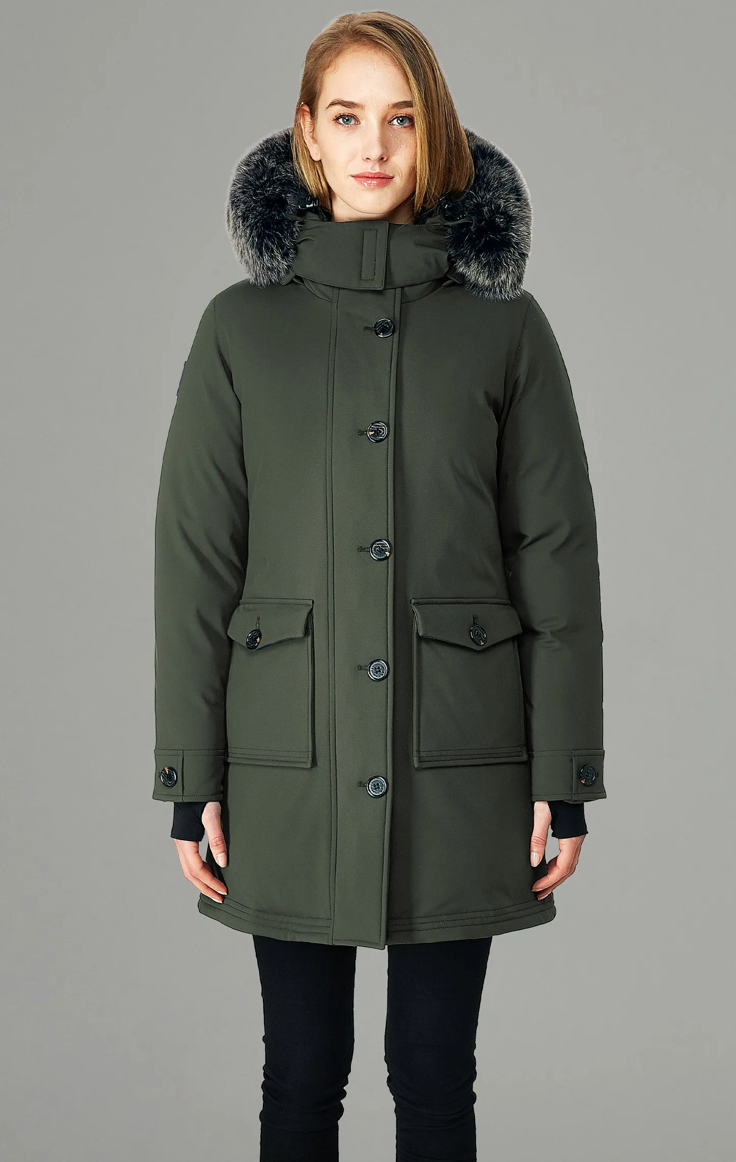 Premium Quality Womens Goose Down Parka for Extreme Cold, Designed in Aberdeen