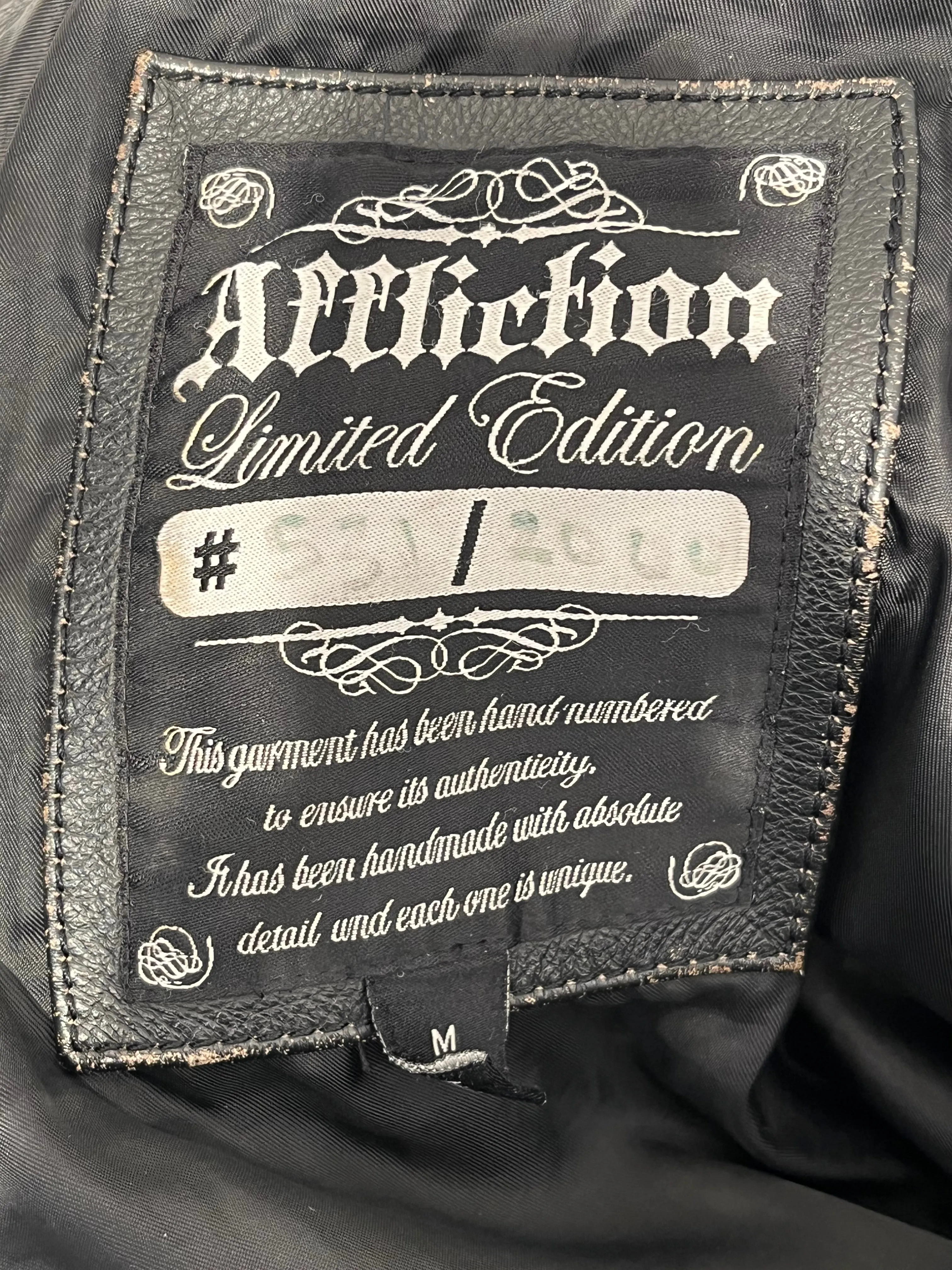 Affliction/Leather Jkt/M/Leather/BLK/