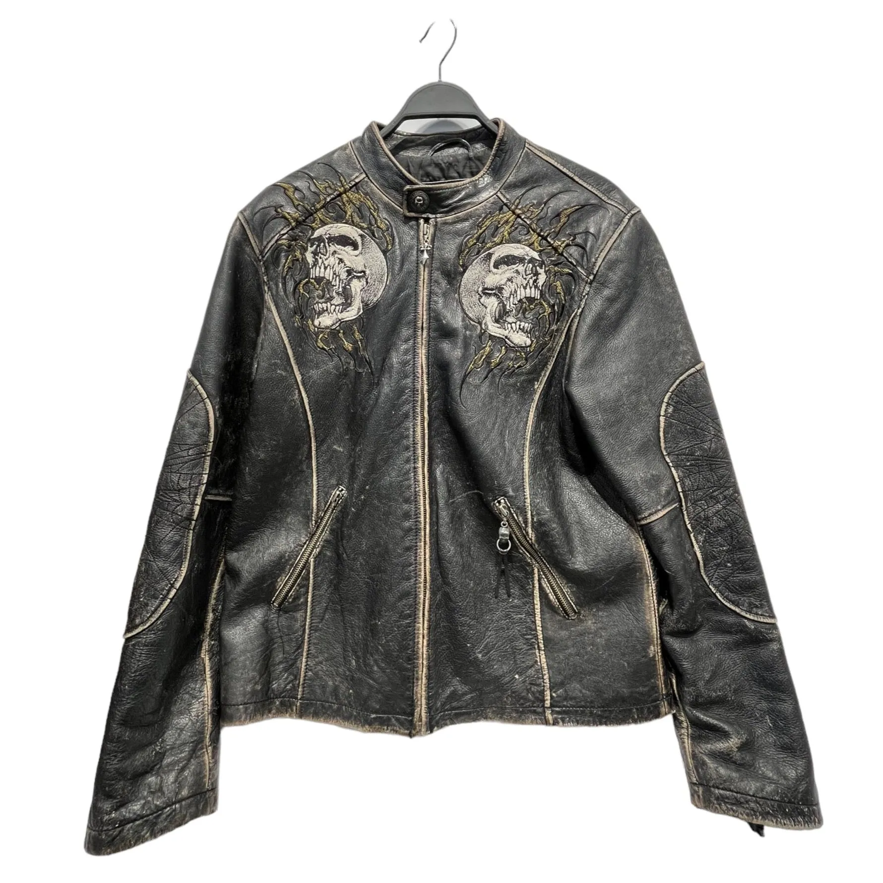 Affliction/Leather Jkt/M/Leather/BLK/