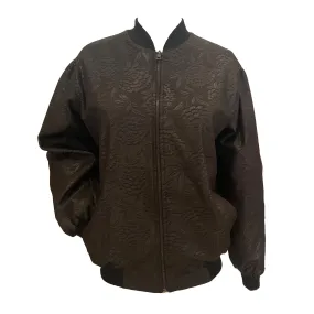 Aicha Leather Effect Bomber Jacket