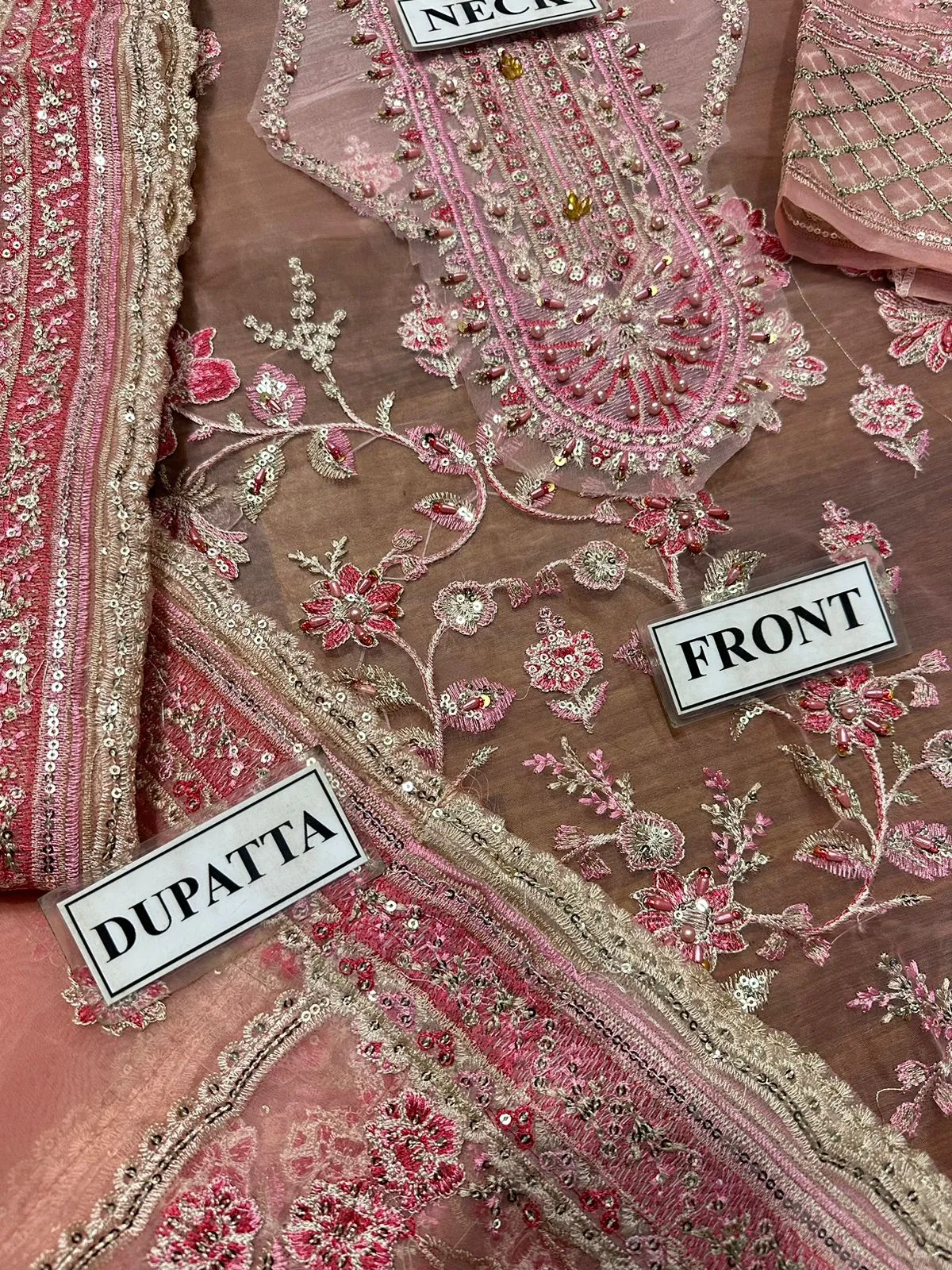 Akbar Aslam Organza Suit