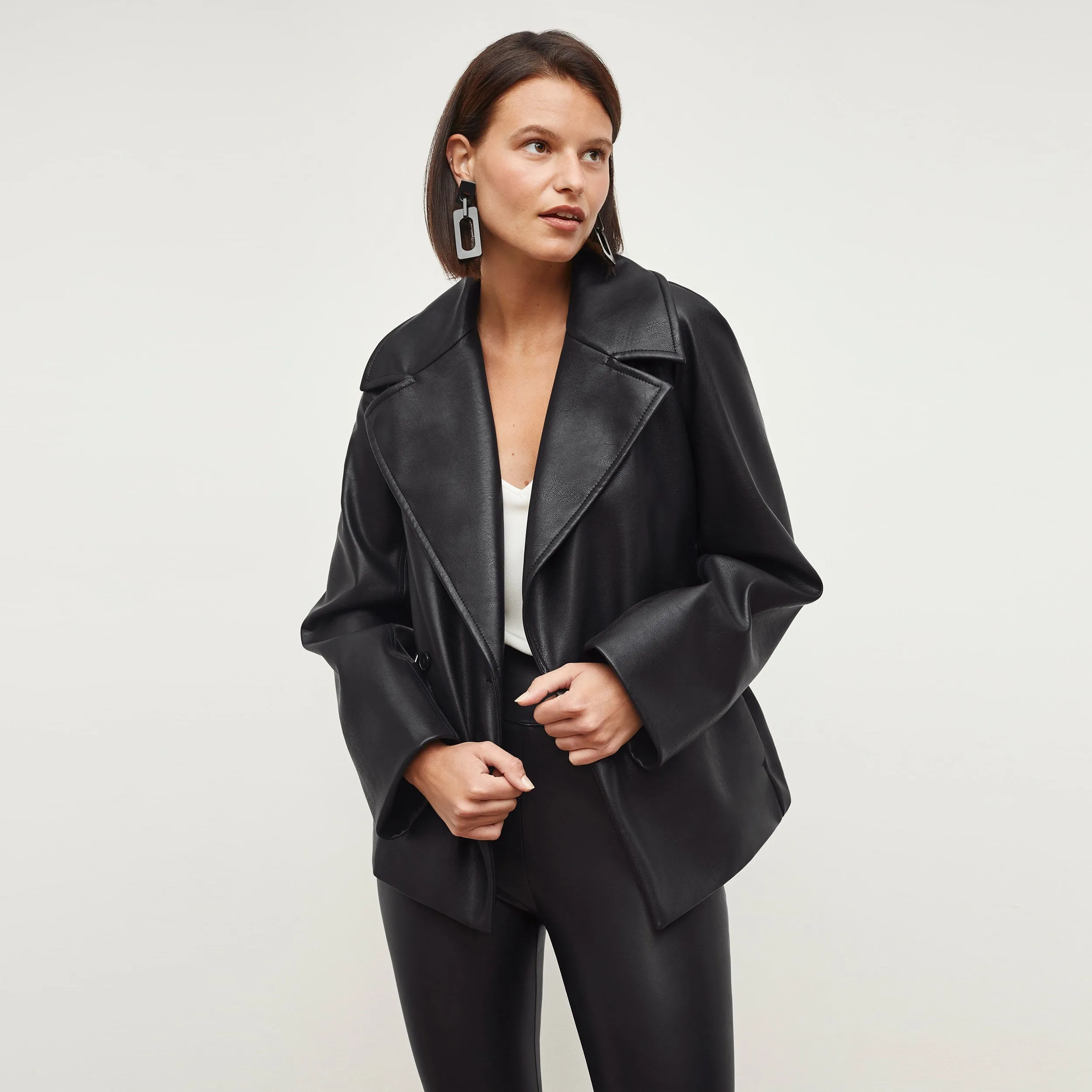 Alphonso Jacket - Vegan Leather :: Black