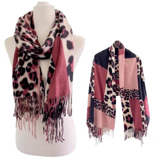 Animal Print Fall/Winter Long Scarves