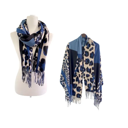 Animal Print Fall/Winter Long Scarves