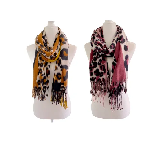 Animal Print Fall/Winter Long Scarves