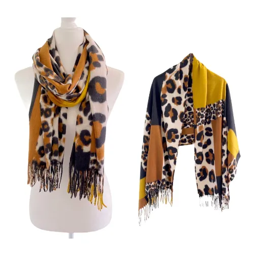 Animal Print Fall/Winter Long Scarves