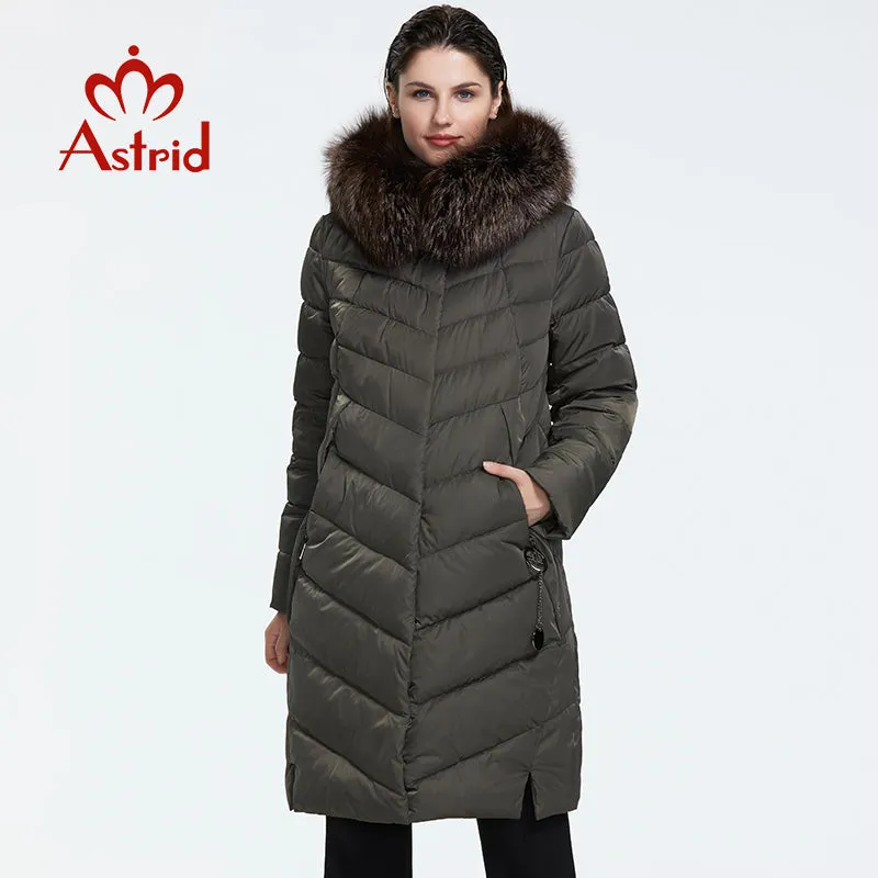 Astrid Winter new arrival down jacket with a fur collar