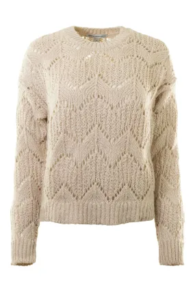 Autumn Cashmere Stitch Mix Crew Solid
 Sweater