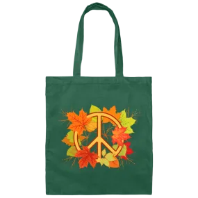 Autumn Colorful Foliage Canvas Tote Bag