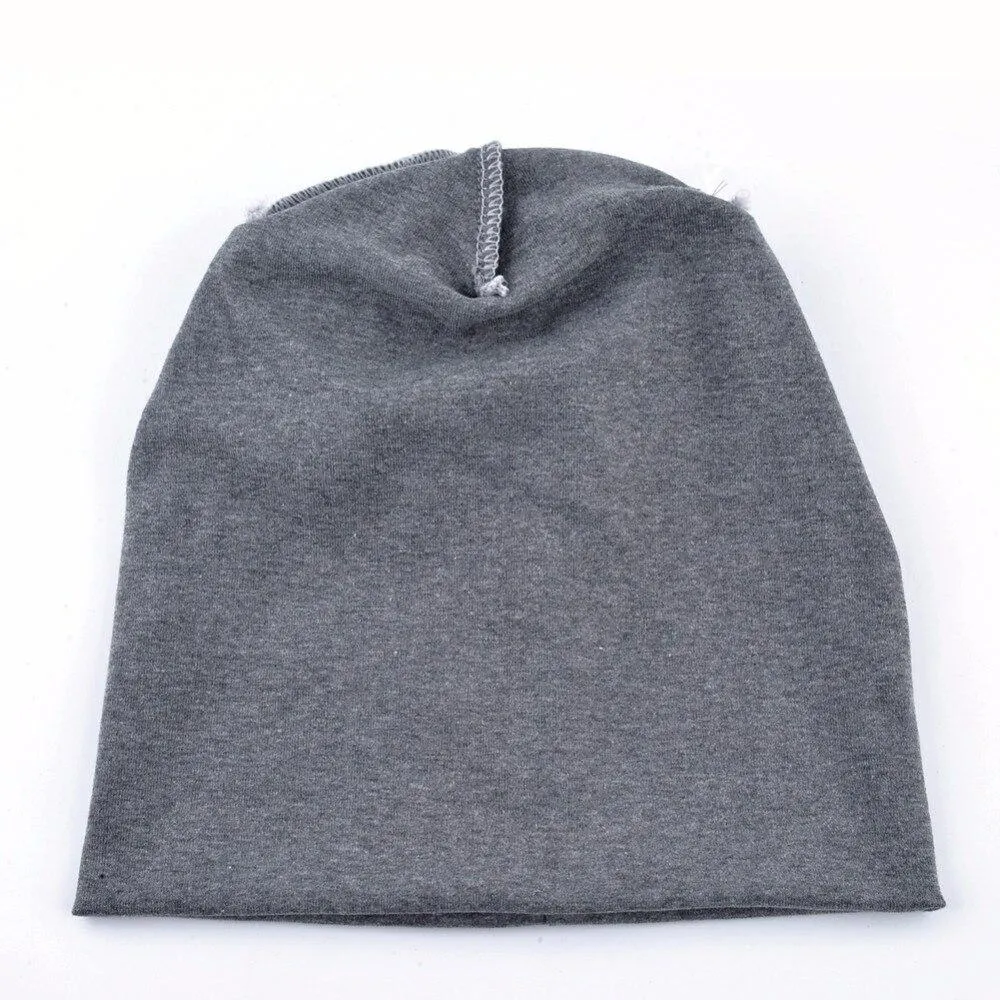 Autumn Fashion Cotton Pearl Knitted Beanie Caps for Women