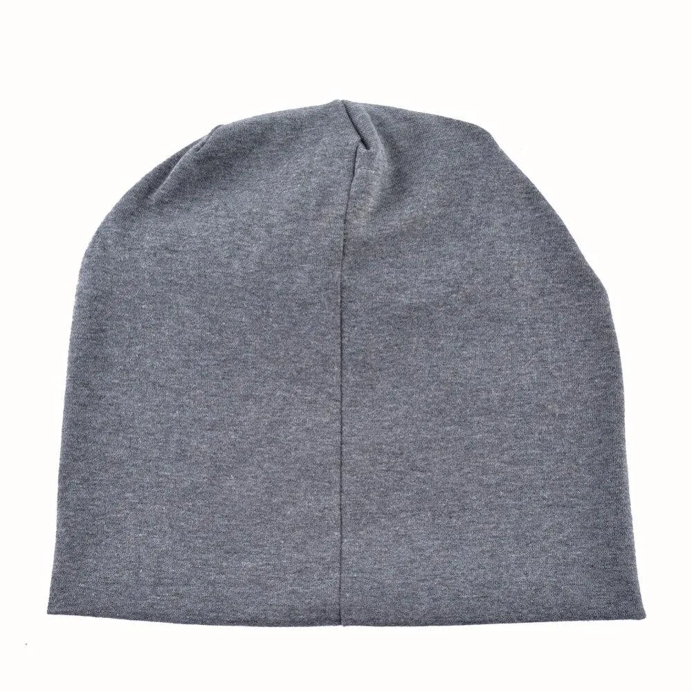 Autumn Fashion Cotton Pearl Knitted Beanie Caps for Women