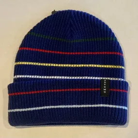 Autumn Headwear Select Multi Stripe Beanie - Navy