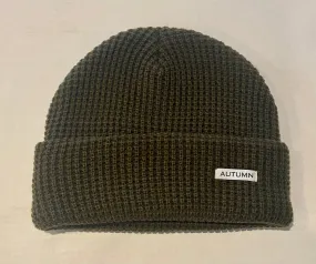 Autumn Headwear Select Waffle Beanie - Army Green