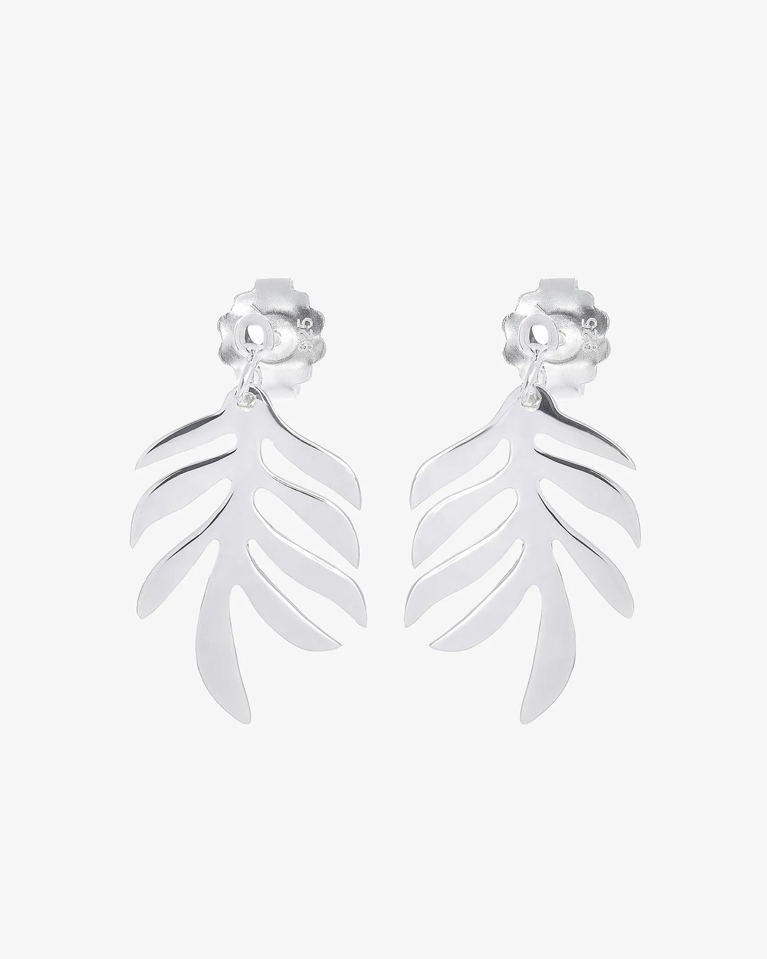 Autumn Leaf studs silver