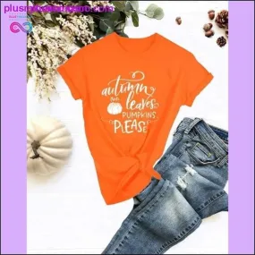 Autumn Leaves Colored T-Shirt || PlusMinusco.com