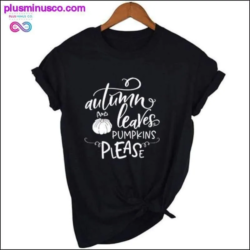 Autumn Leaves Colored T-Shirt || PlusMinusco.com