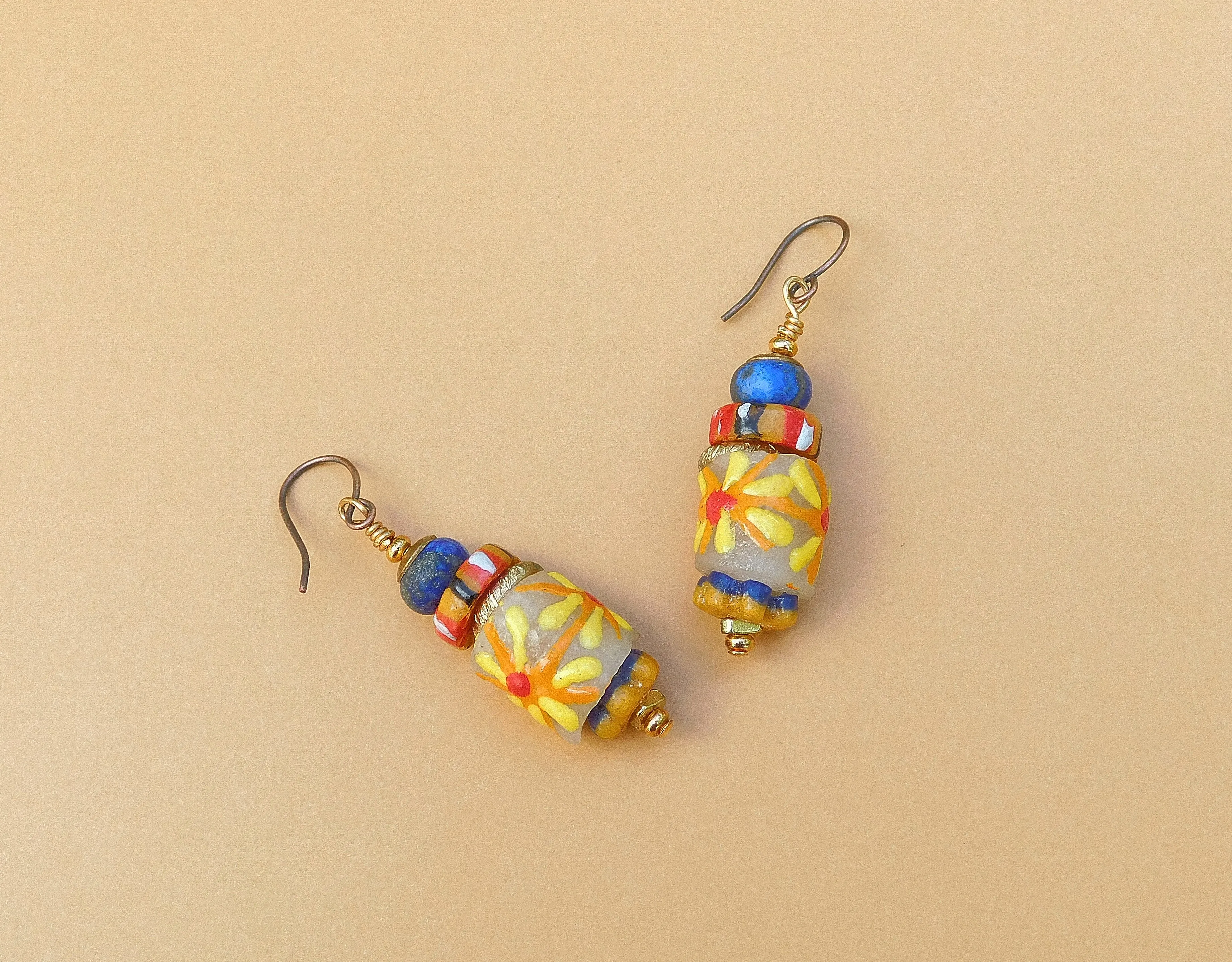 Autumn Medley Krobo Earrings