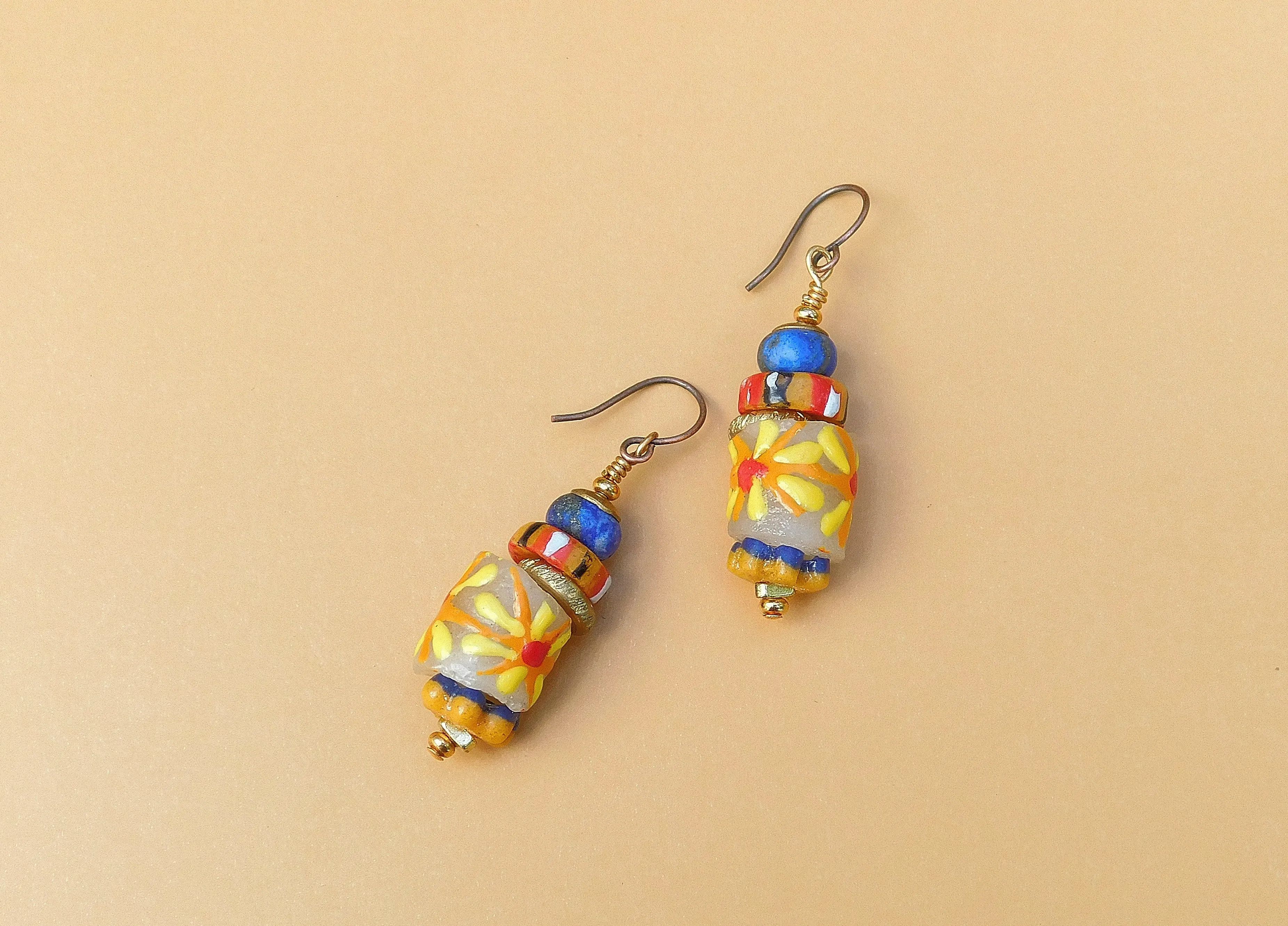 Autumn Medley Krobo Earrings