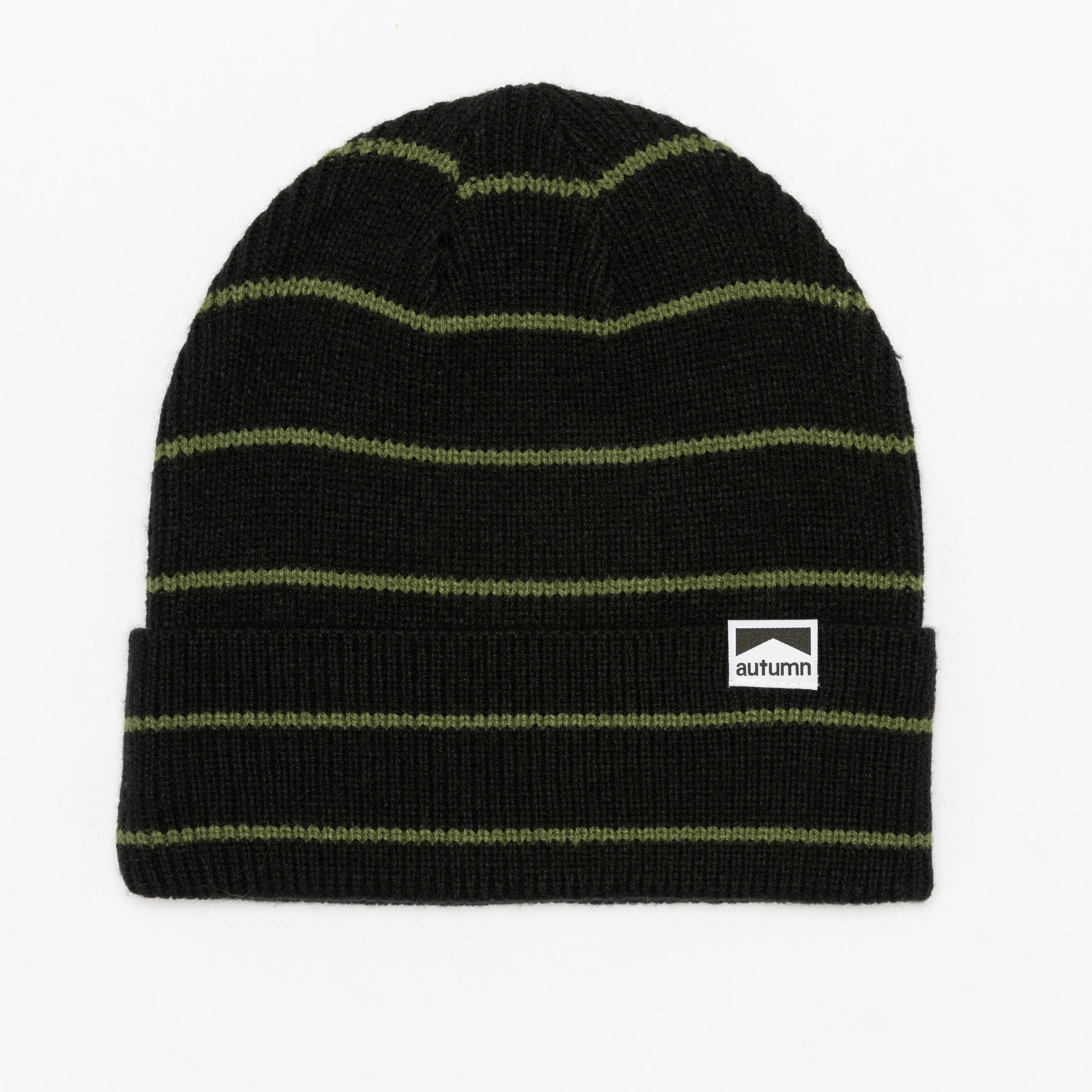 AUTUMN Pinstripe Beanie Black