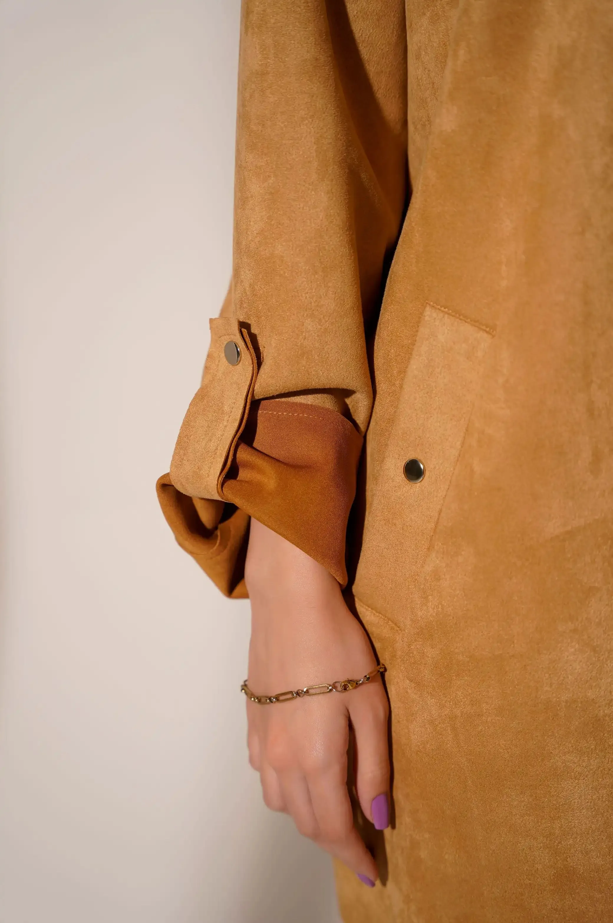 BASIC SUEDE COAT