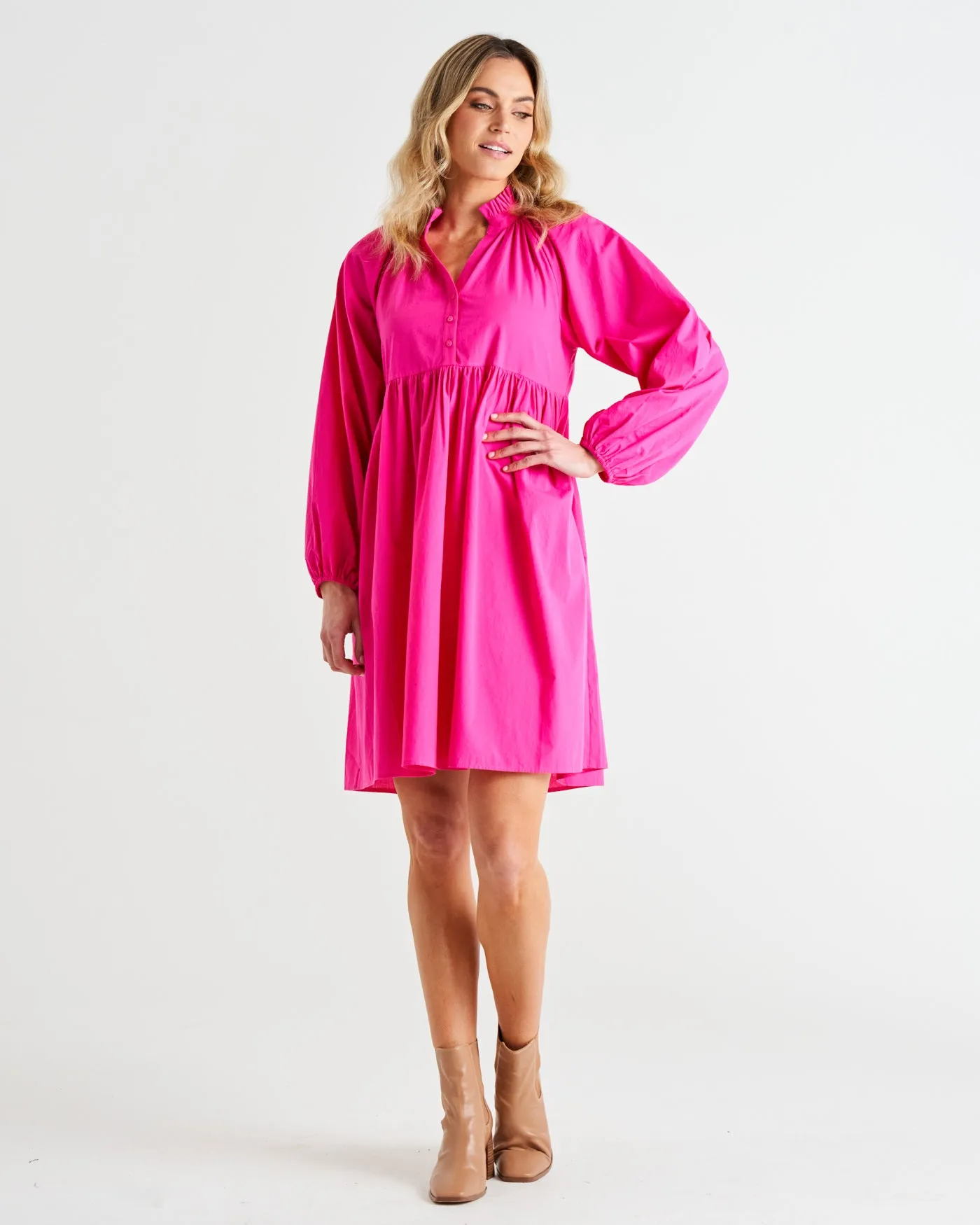 Betty Basics Cottage Dress Autumn Pink