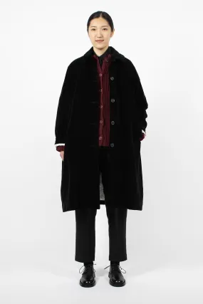 Big Blobby Coat Velvet Black