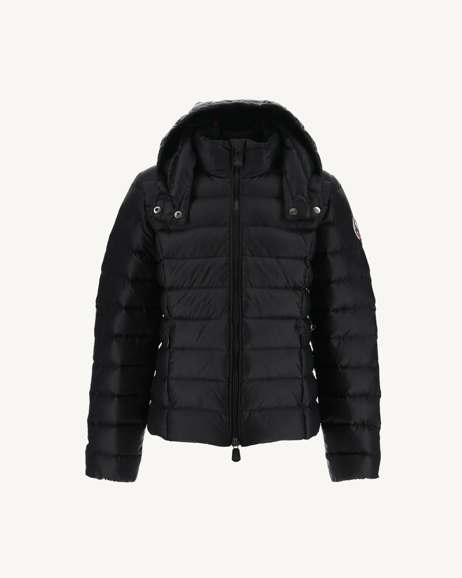 Black Hooded Down Jacket Opale