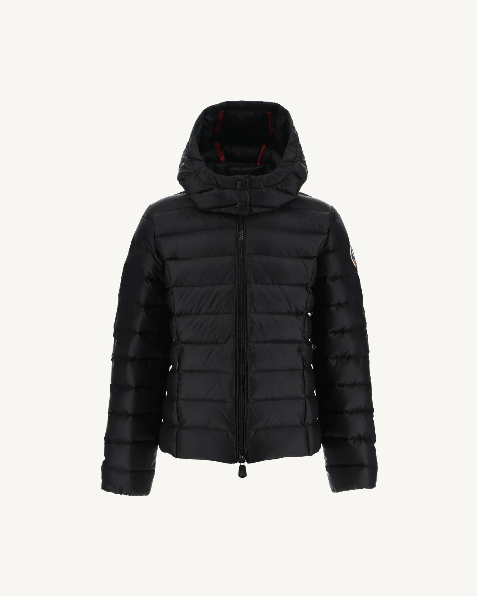 Black Hooded Down Jacket Opale