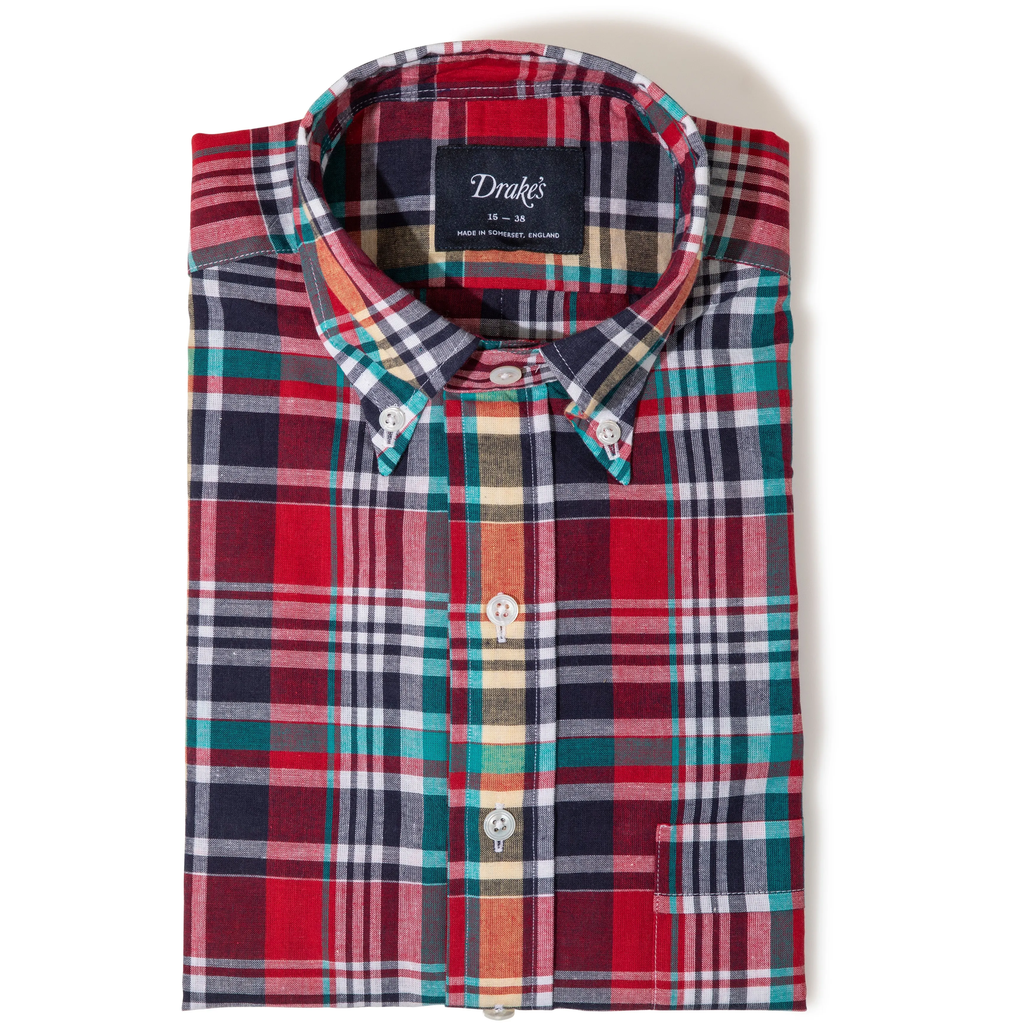 Bleeding Madras Button-down Shirt