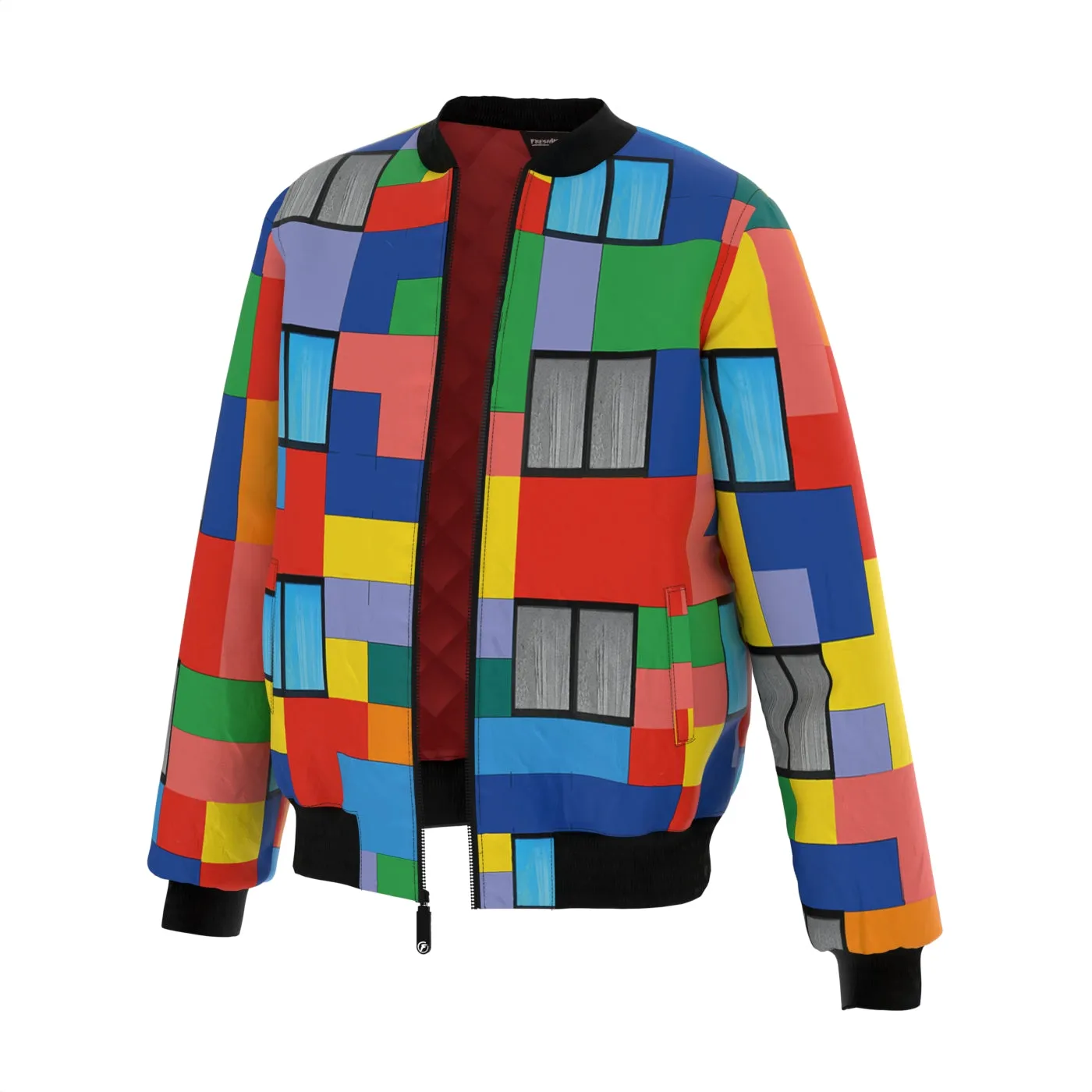 Blocks Bomber Jacket