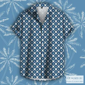 Blue Flame Button Down Shirt