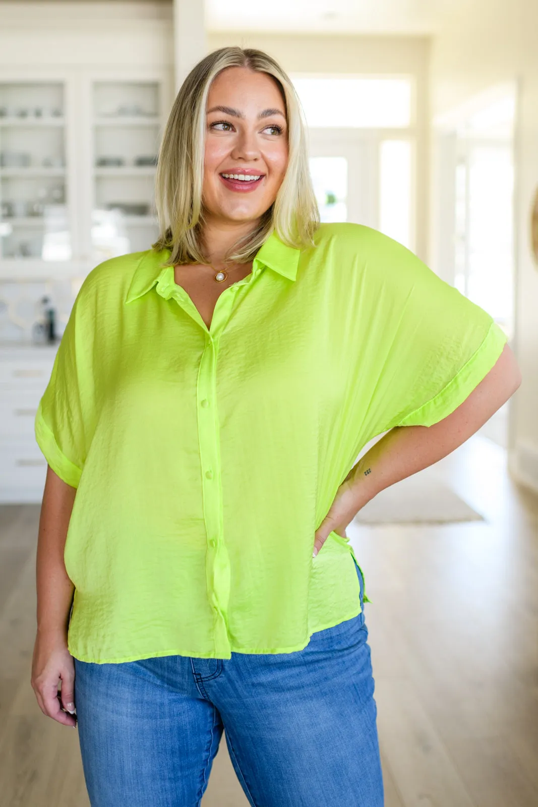 Bright Idea Button Down in Citrus