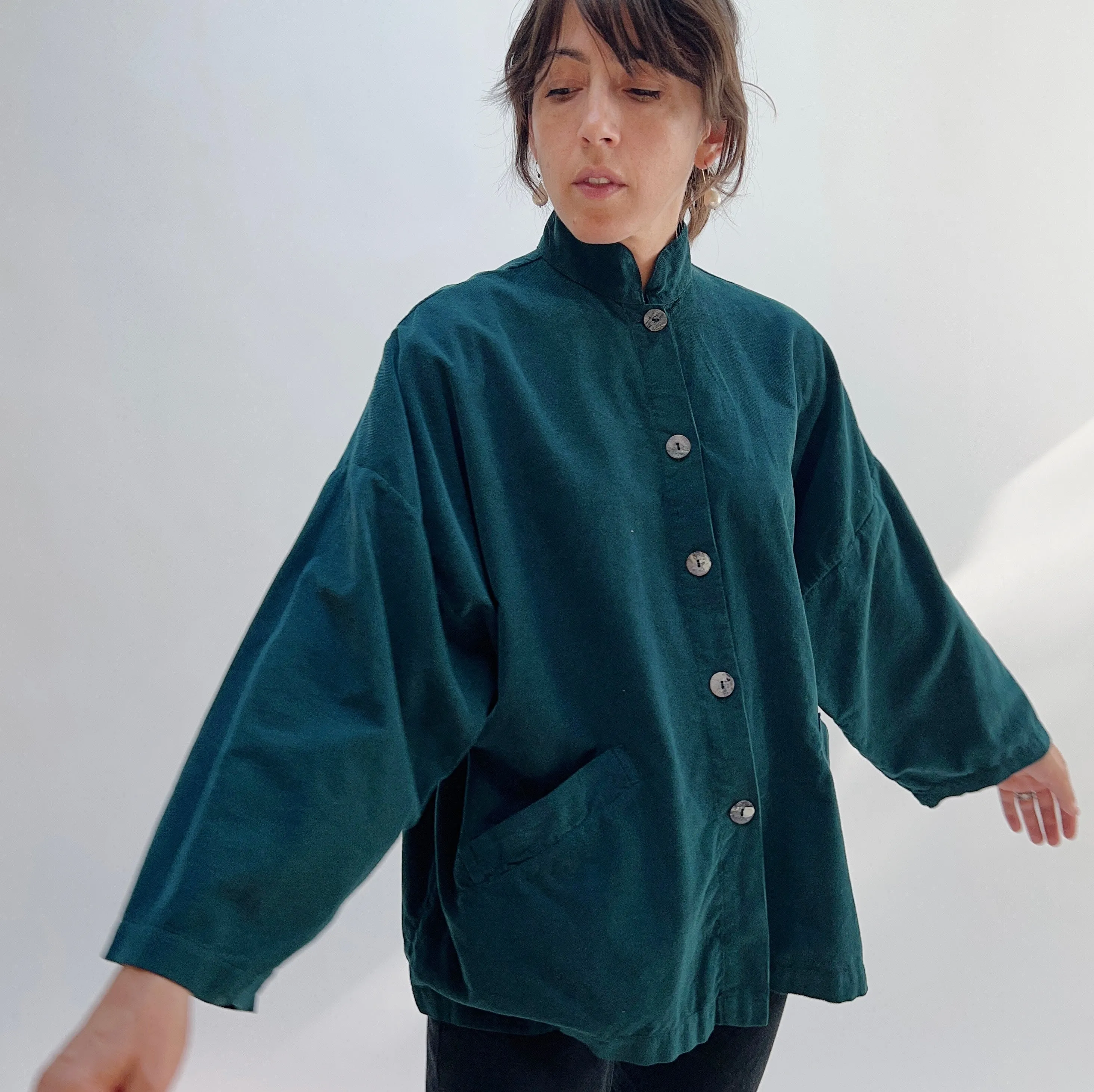 Corduroy Danuta Jacket in Bosque by Bryn Walker