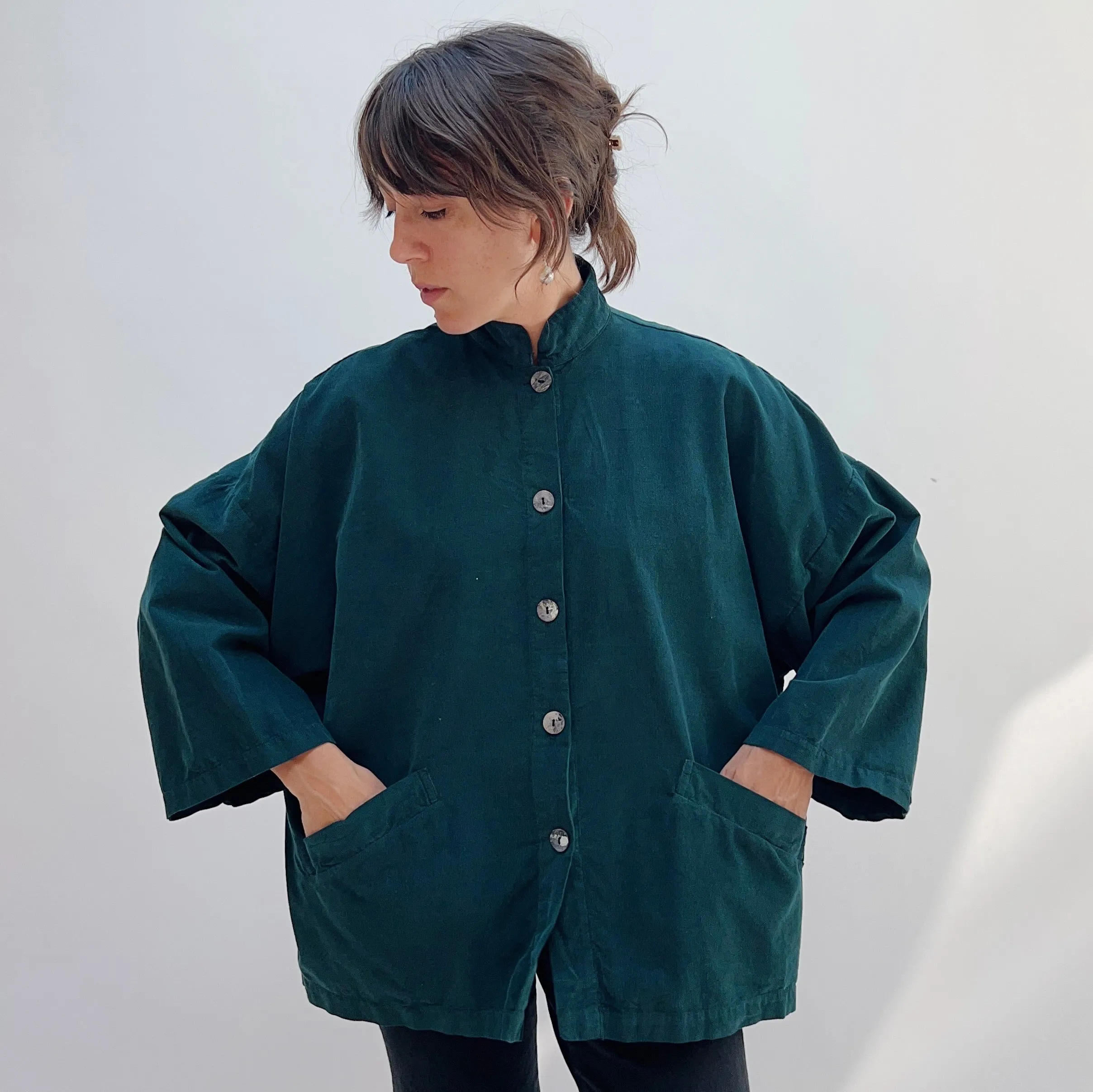 Corduroy Danuta Jacket in Bosque by Bryn Walker