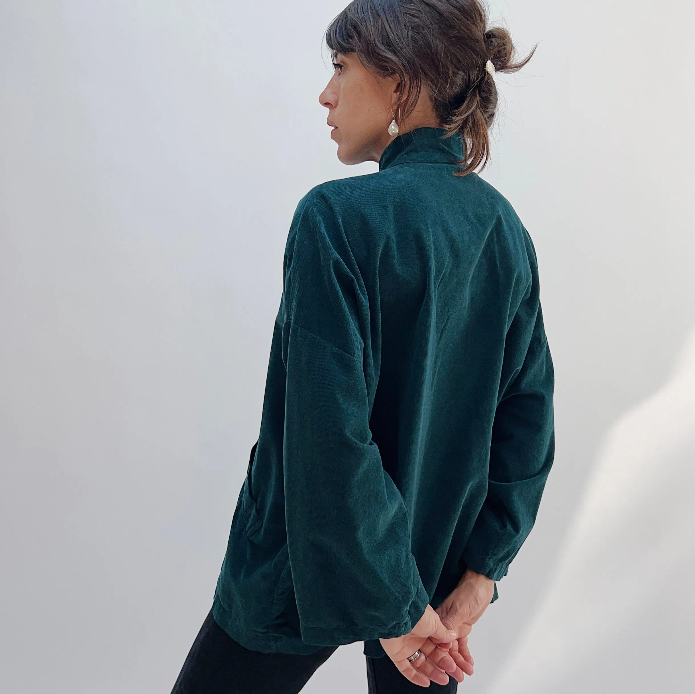 Corduroy Danuta Jacket in Bosque by Bryn Walker