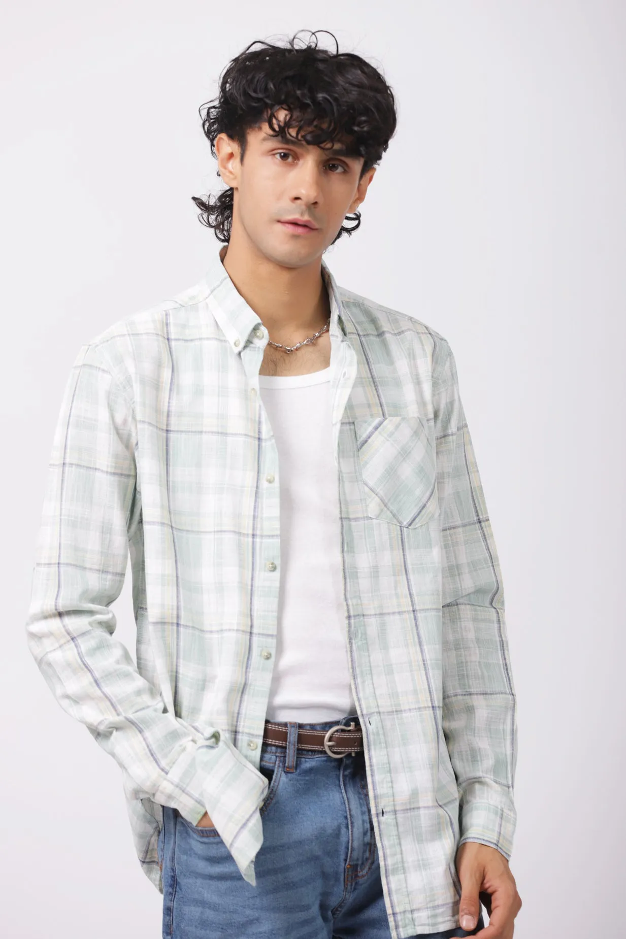 BUTTON DOWN CHECK SHIRT