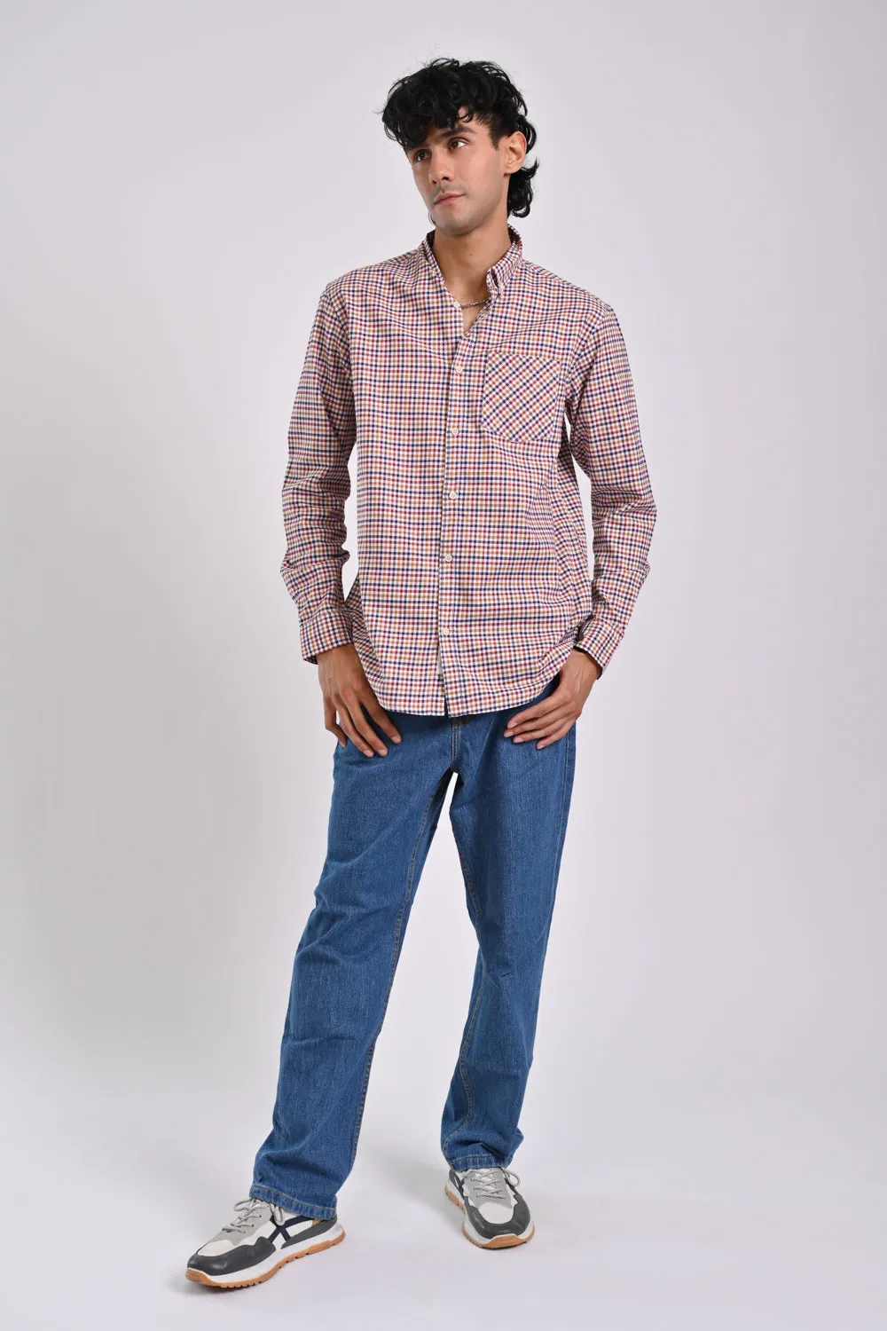 BUTTON DOWN CHECK SHIRT