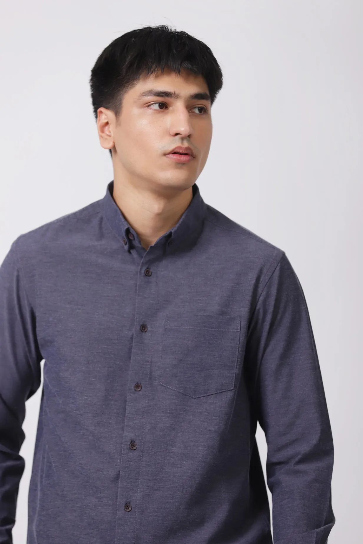 BUTTON DOWN STRETCH SHIRT