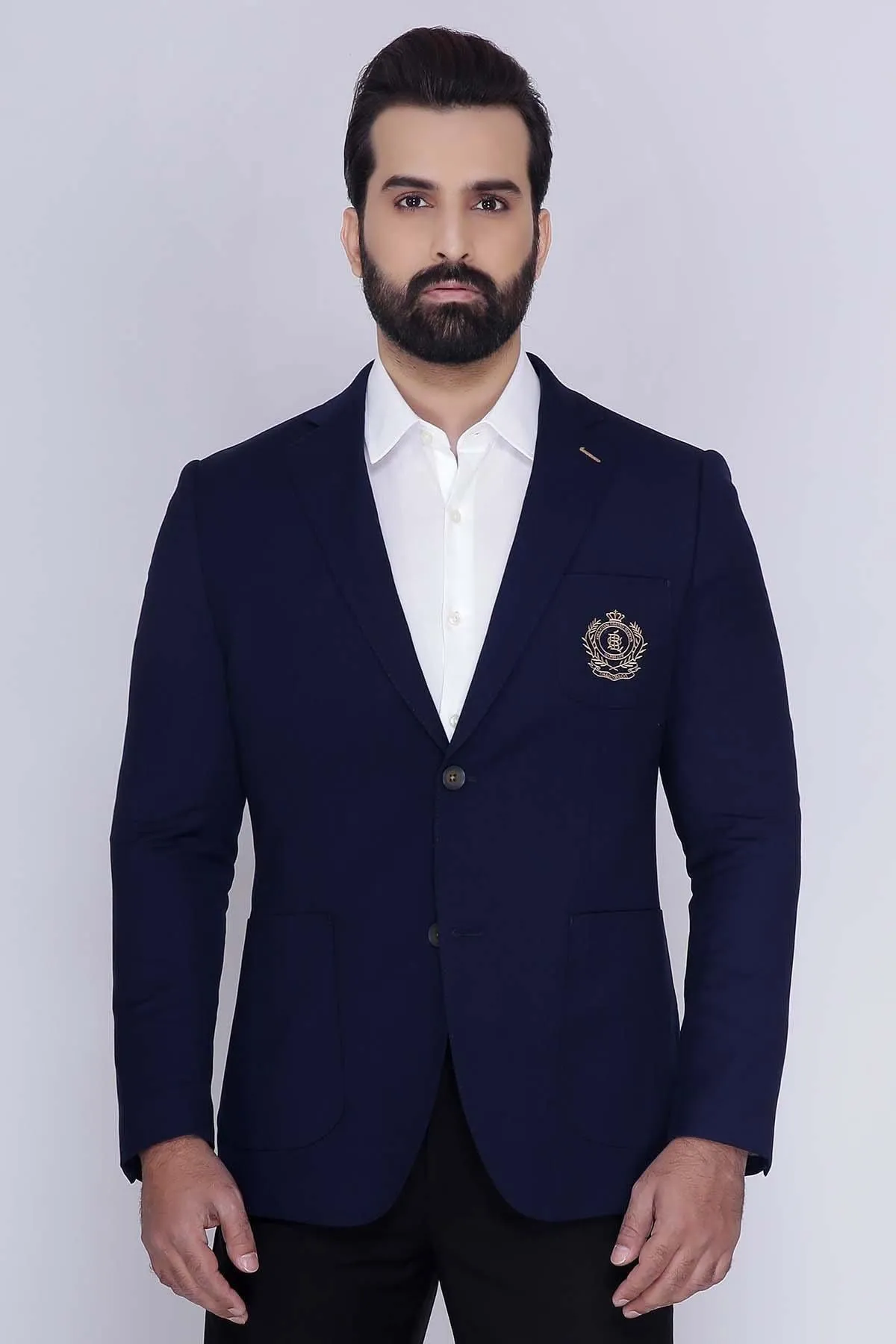 CASUAL COAT SLIM FIT NAVY